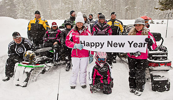 Snowmobile New Years 2013