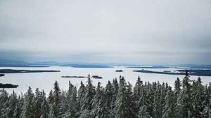 Snowmobile Kokadjo on Moosehead Lake