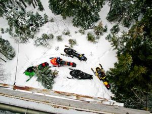Snowmobile Kokadjo on Moosehead Lake